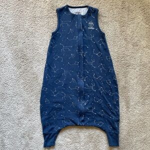 Woolino 4-Season Sleep Sack with Feet – Night Sky - 18-36 months